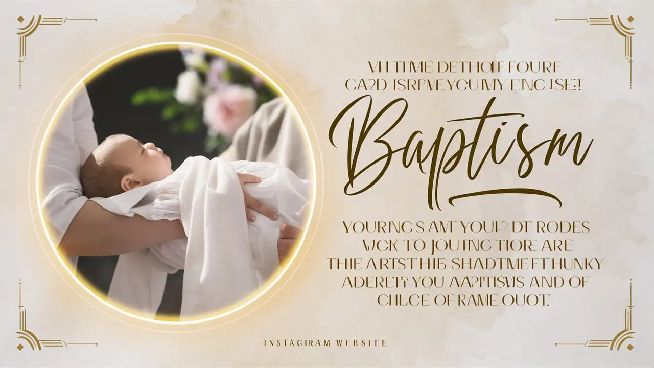 Baptism Captions for Instagram and Quotes