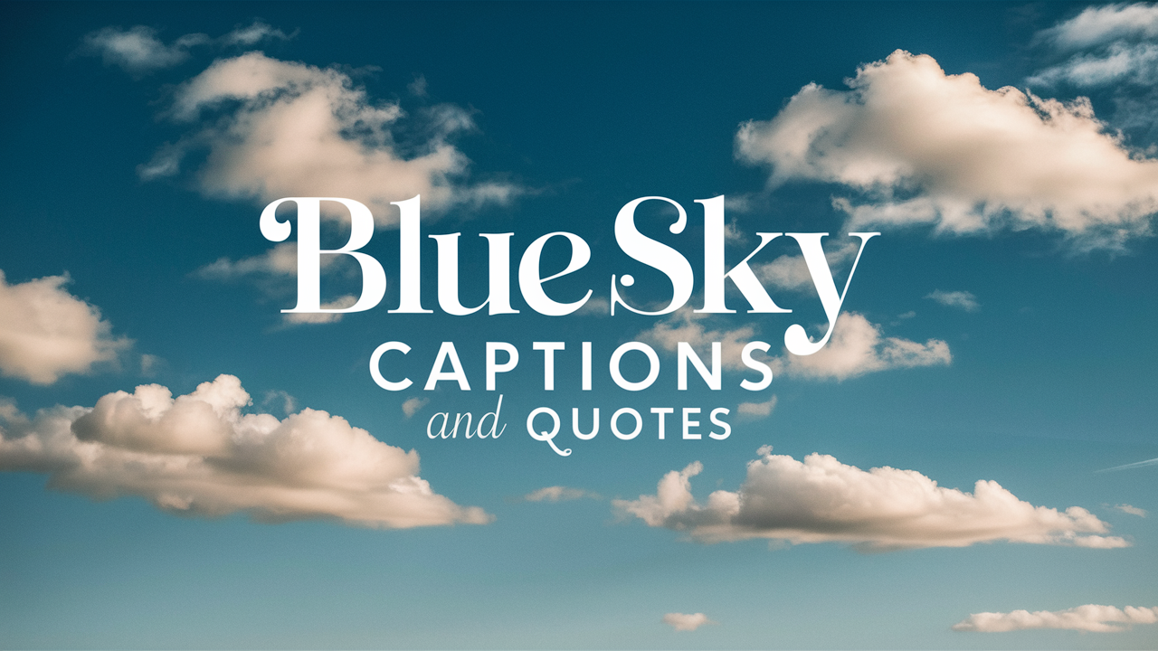  Blue Sky Captions and Quotes