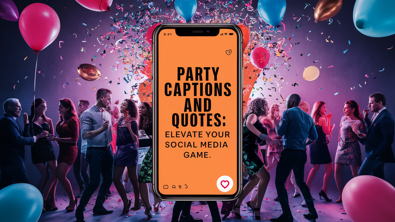 Party Captions and Quotes: Elevate Your Social Media Game