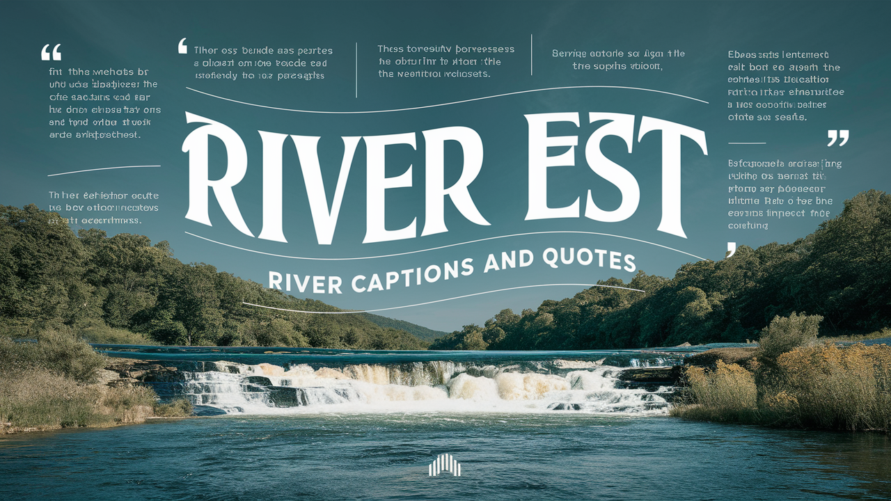 River Est River Captions and Quotes