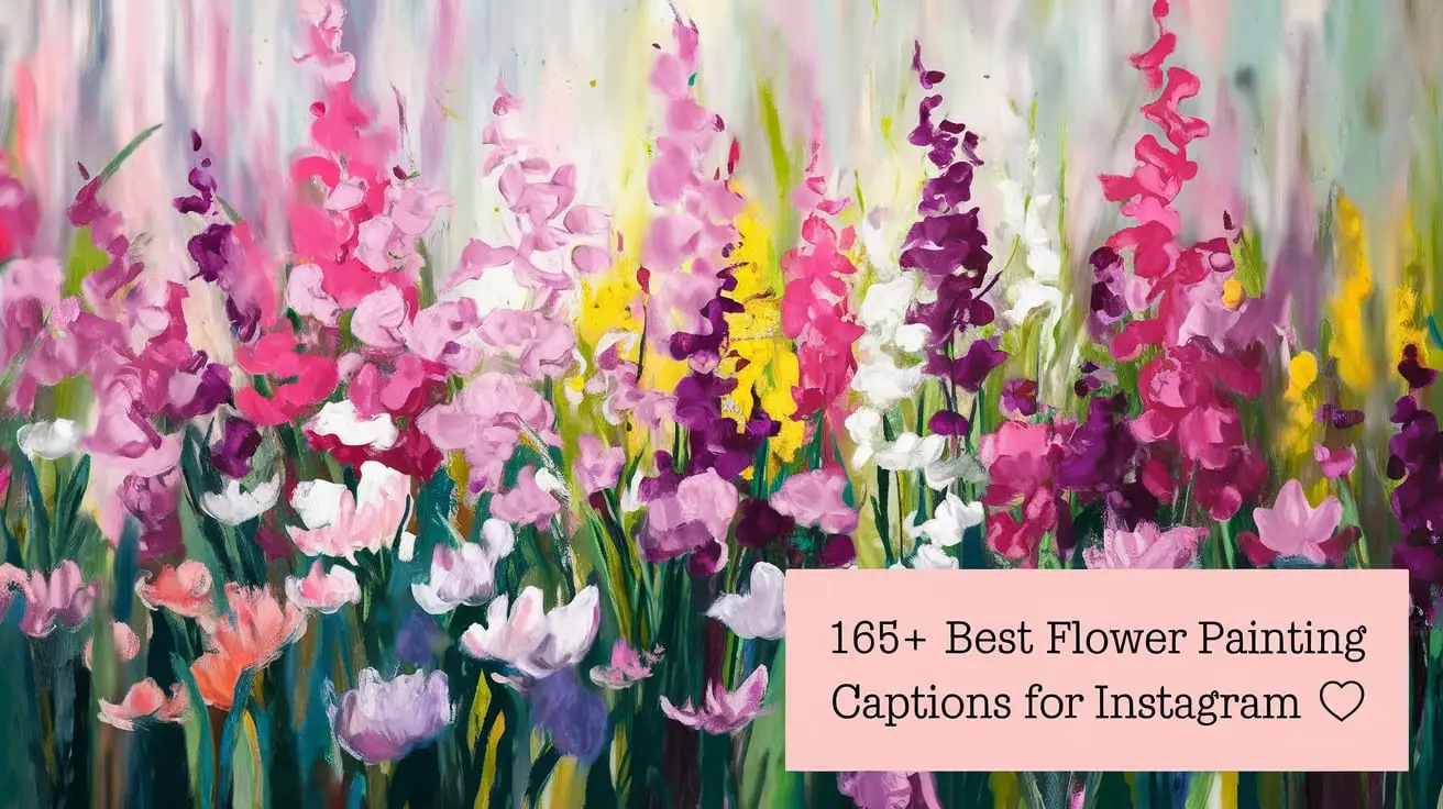 Best Flower Painting Captions for Instagram