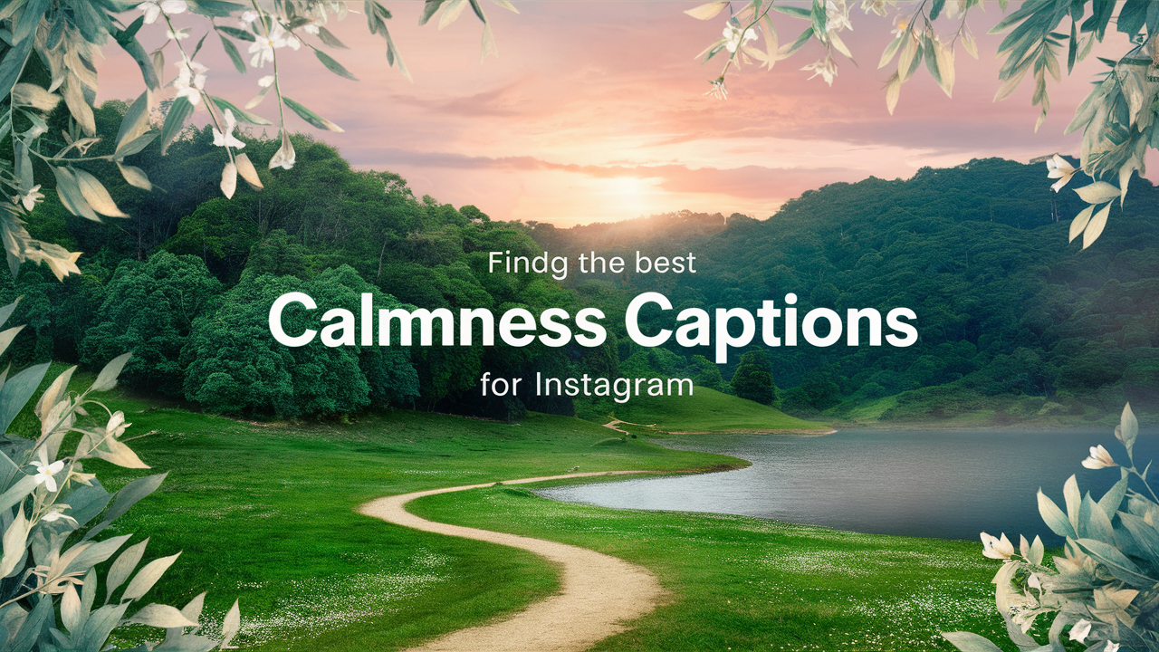 Embark on a Journey to BestCalmness Captions For Instagram