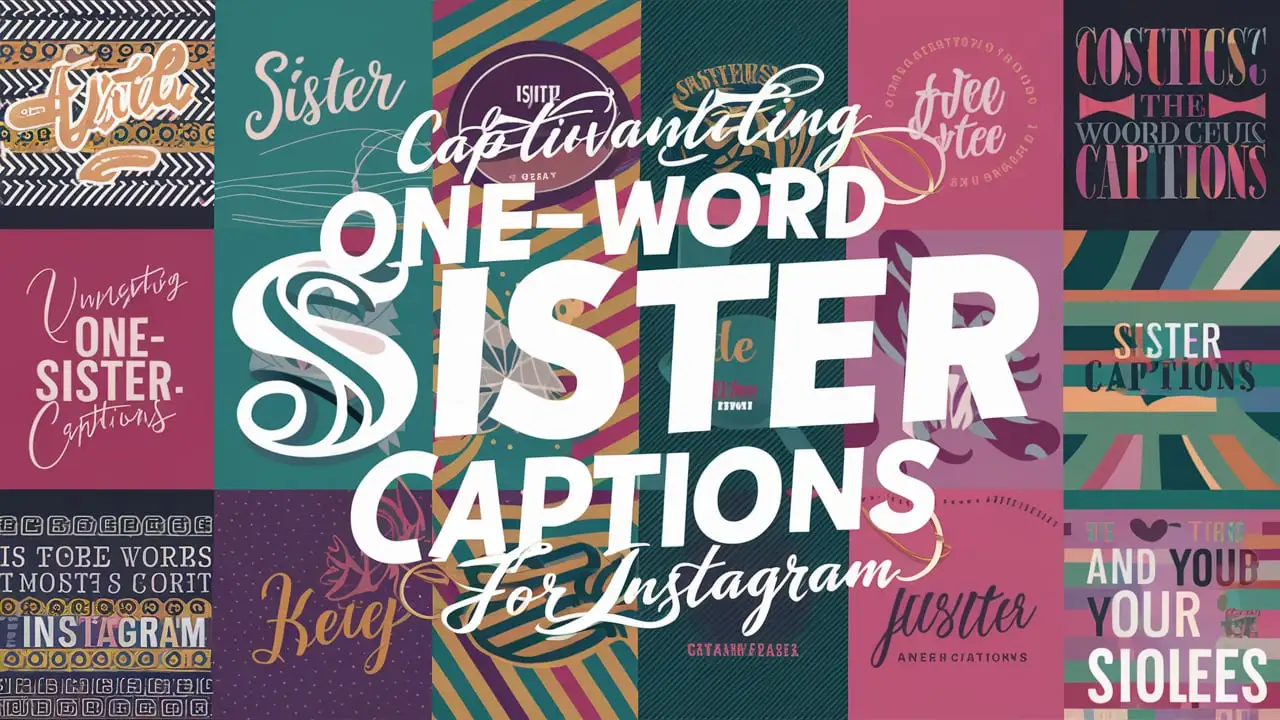 One Word Sister Captions For Instagram