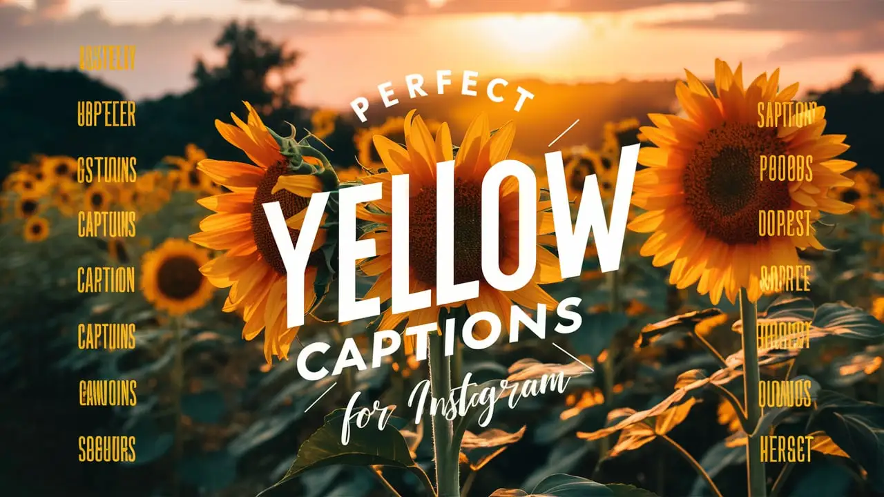 Perfect Yellow Captions For Instagram