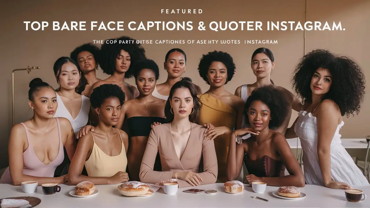 Top Bare Face Captions For Instagram & Quotes